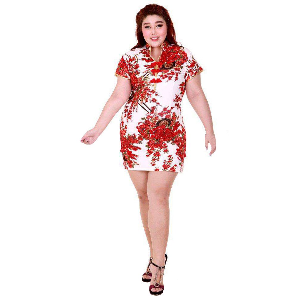 Plus Size China Qipao Mini Kleid Princess Of Asia Mode Fashion Aus Asien